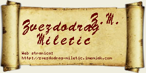 Zvezdodrag Miletić vizit kartica